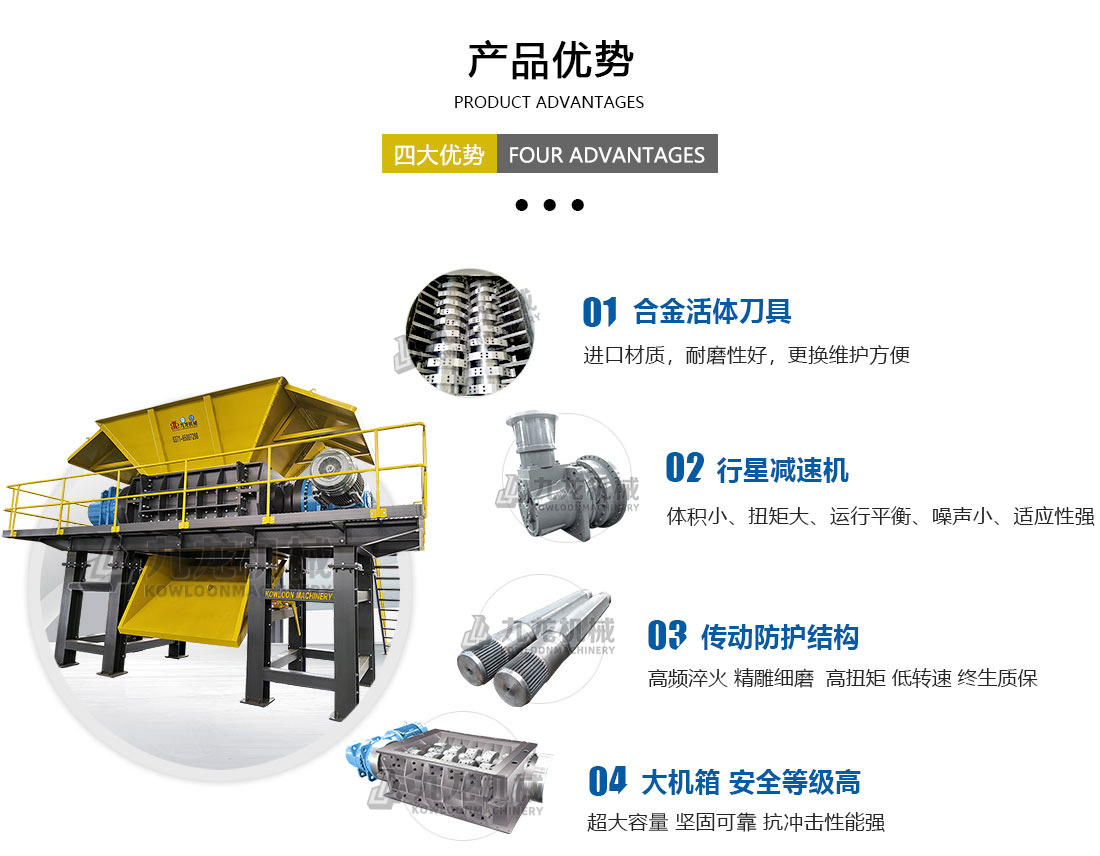 廢舊汽車破碎機(jī)產(chǎn)品優(yōu)勢